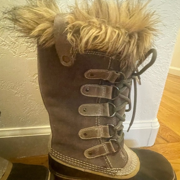 Sorel Joan of Arctic‎ Snow Boots Winter Grey sz 7 Woman - Picture 8 of 14
